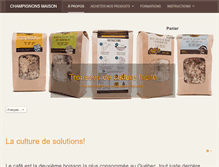 Tablet Screenshot of champignons-maison.com